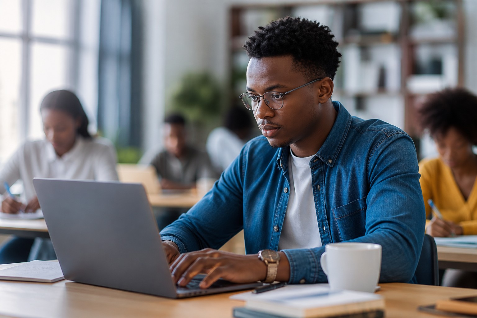 Salle de formation informatique avec équipements modernes